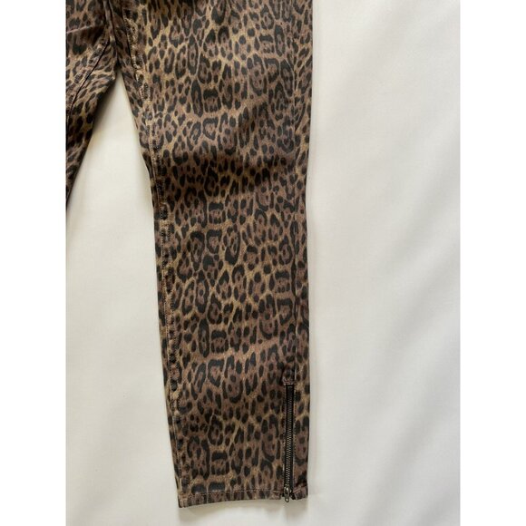 Guess Women’s Originals Leopard Print Button Fly Skinny Jeans High Rise Size 27 - Picture 6 of 12